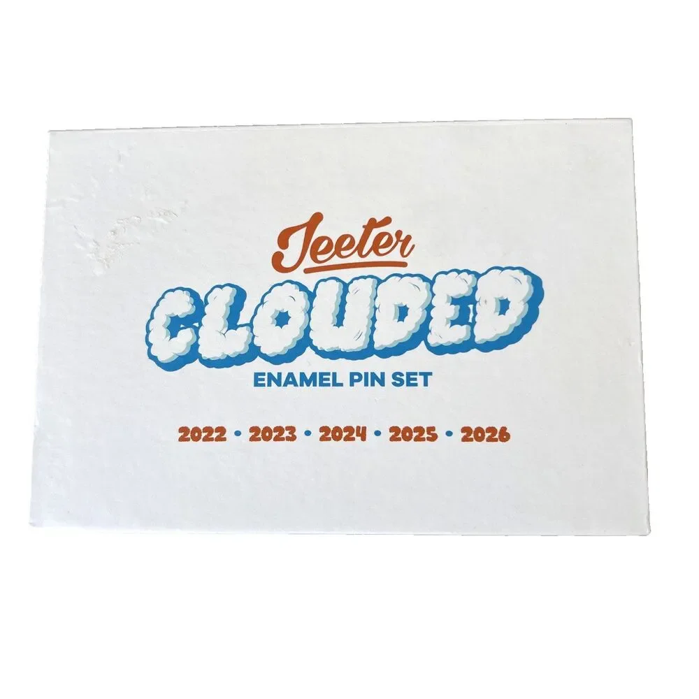 Jeeter 2022 to 2026 Clouded Enamel Pin Set Collector Edition New in Box
